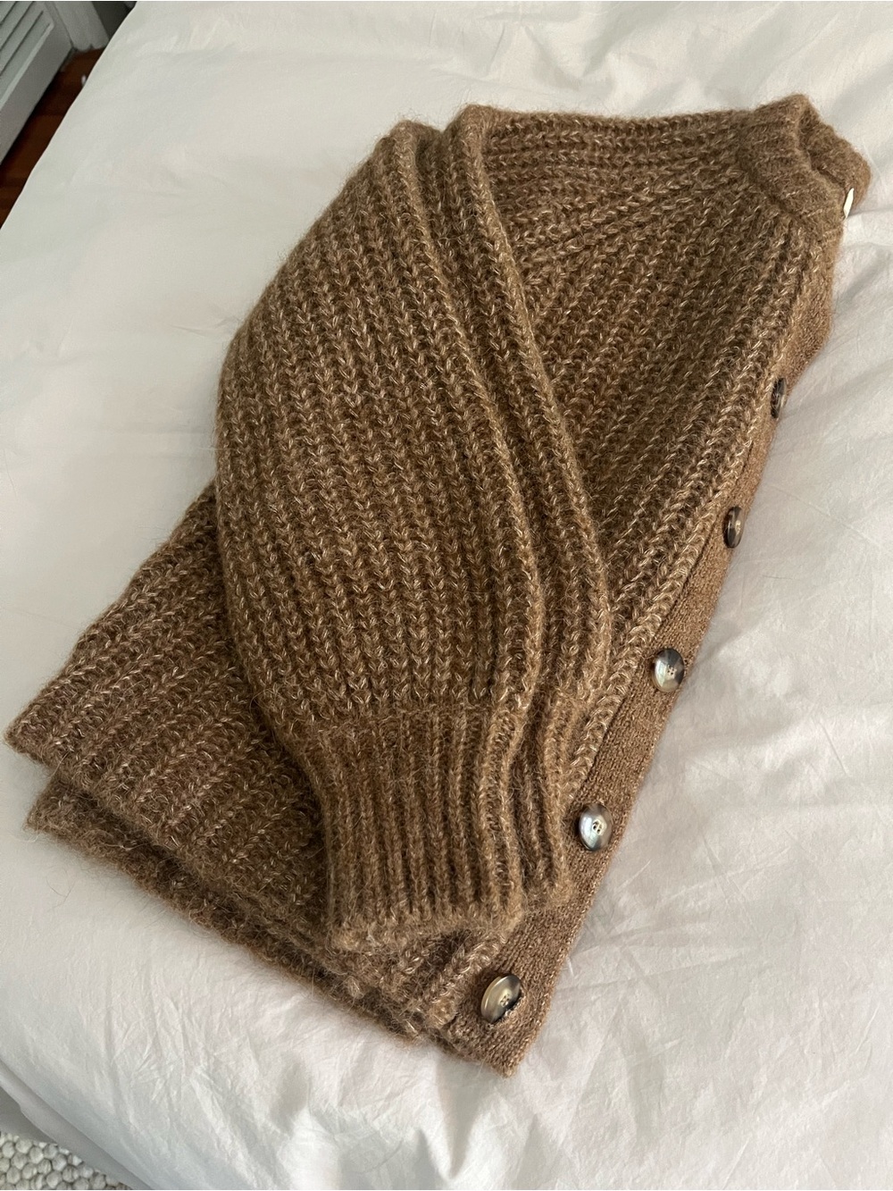 BRAND NEW Sezane Emile Cardigan - Camel - Picture 6 of 6